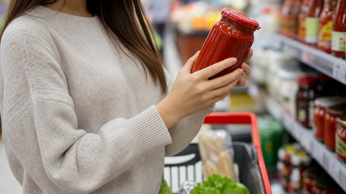 رب گوجه فرنگی شیشه ای مهرام با طراحی شفاف و ماندگار