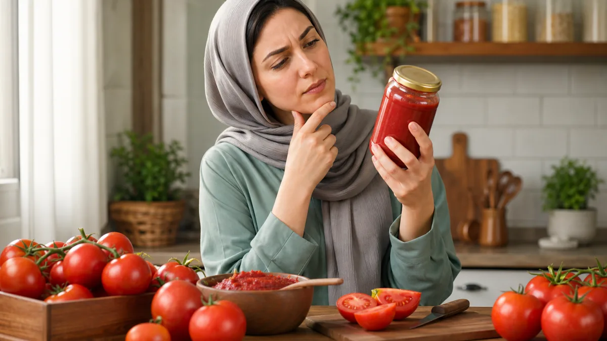 رب گوجه فرنگی پروین برای مصرف خانوادگی