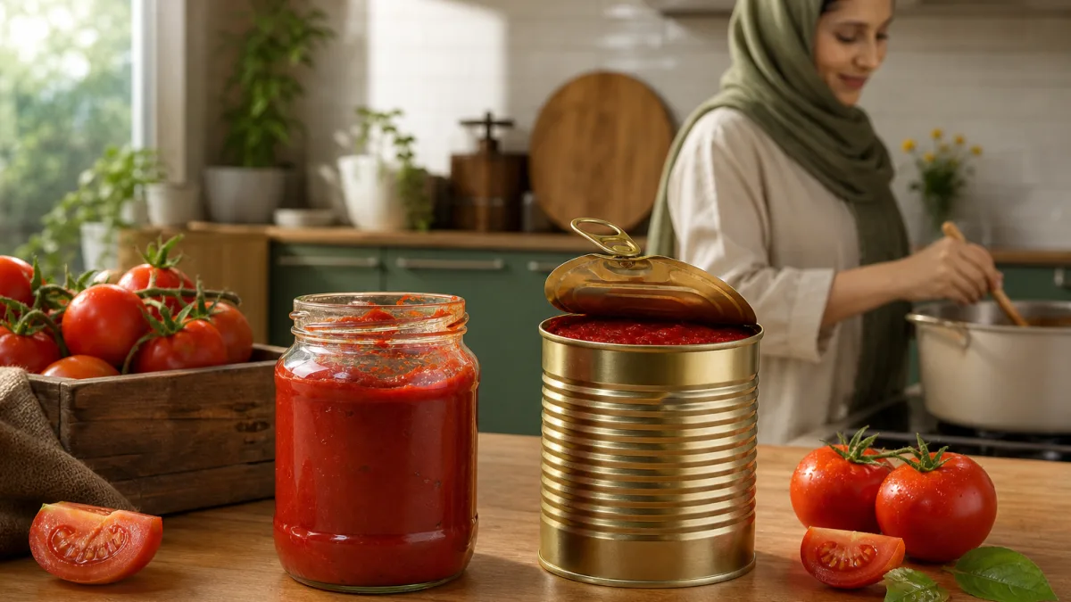 رب گوجه فرنگی پروین برای مصرف خانوادگی