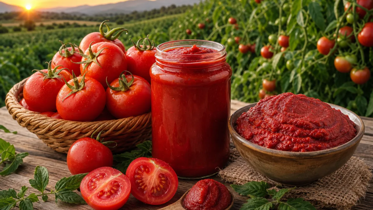 رب گوجه فرنگی طبیعی ارگانیک بافت پایدار