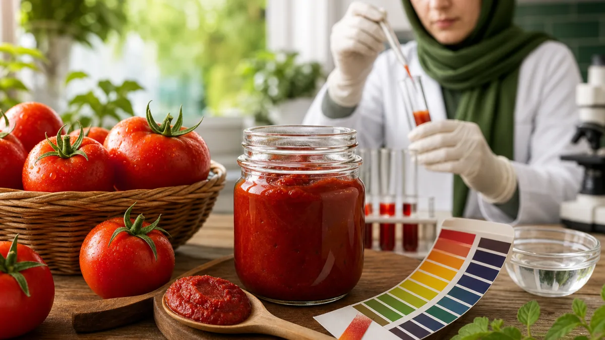 رب گوجه فرنگی طبیعی ارگانیک بافت پایدار