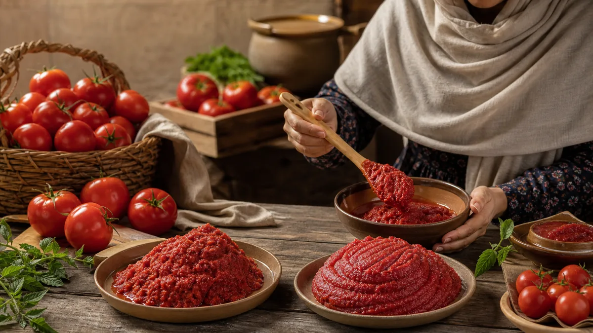 رب گوجه فرنگی محلی بافت یکنواخت