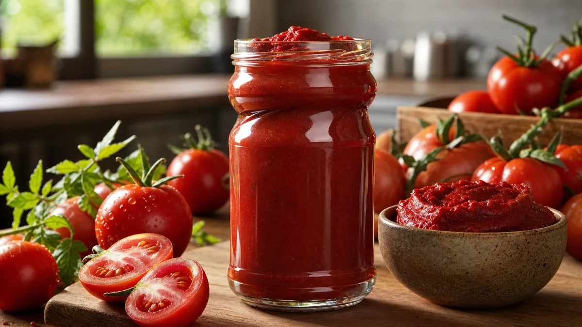 رب گوجه فرنگی سحر شیشه ای