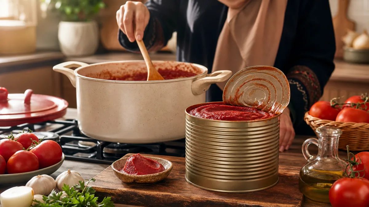 بستهبندی فلزی رب گوجه فرنگی حلبی