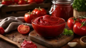 رب گوجه فرنگی با بسته‌بندی مناسب مصرف